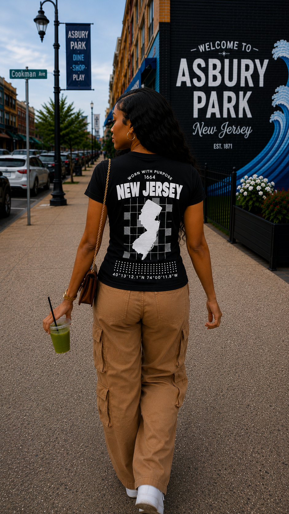 Recognition “Worn With Purpose” Women Black Tee