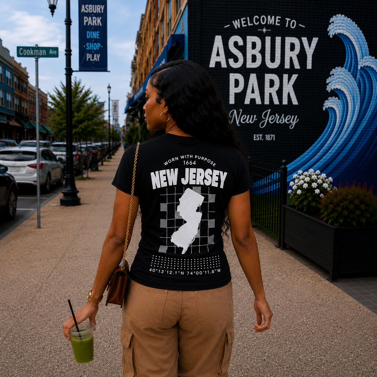 Recognition “Worn With Purpose” Women Black Tee