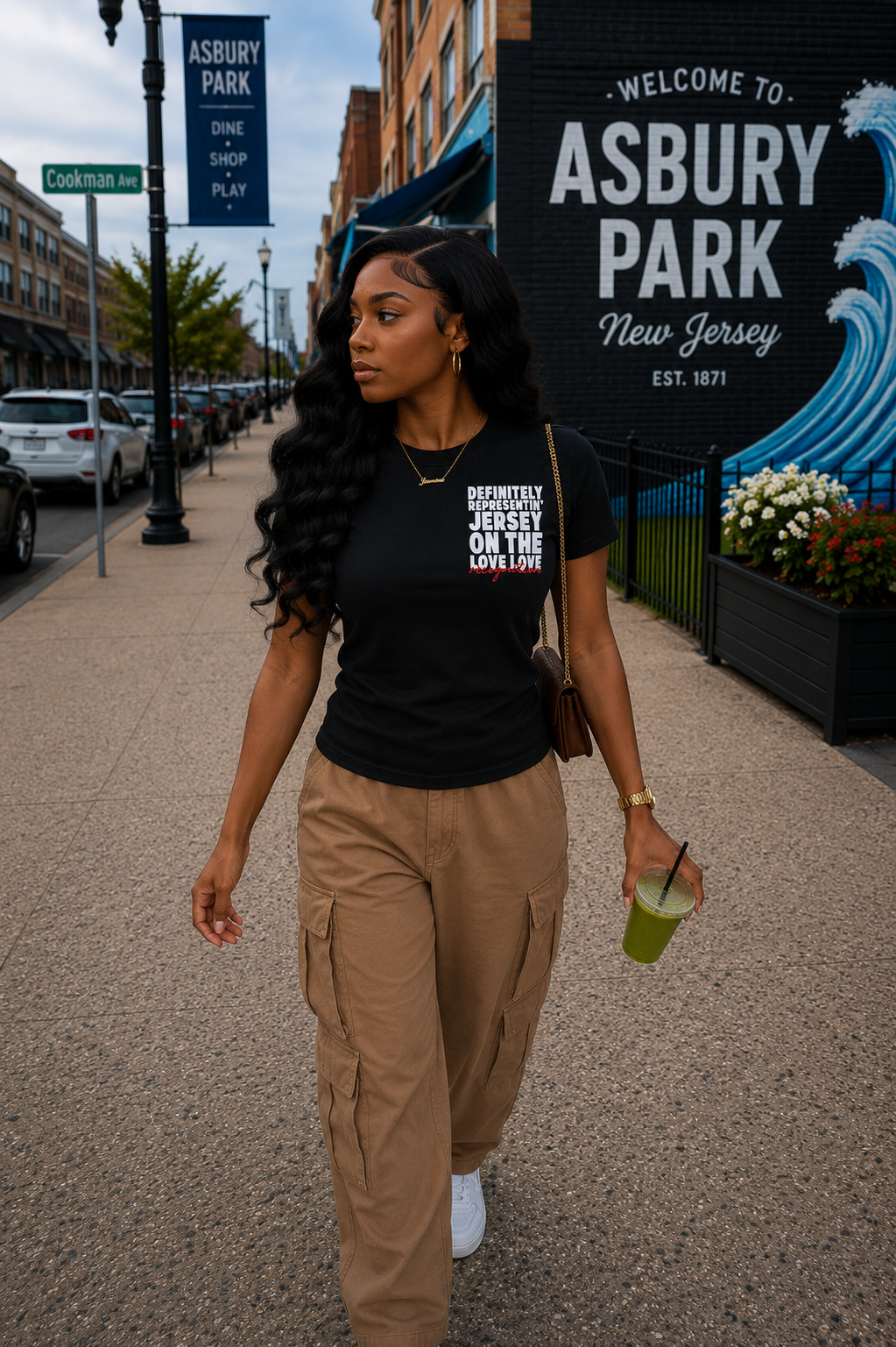 Recognition “Worn With Purpose” Women Black Tee